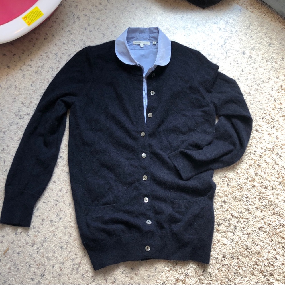 Vince cashmere two-fer sweater